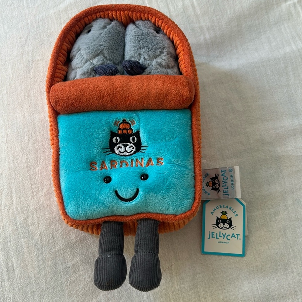 Jellycat Sardine Tin Plush Toy
